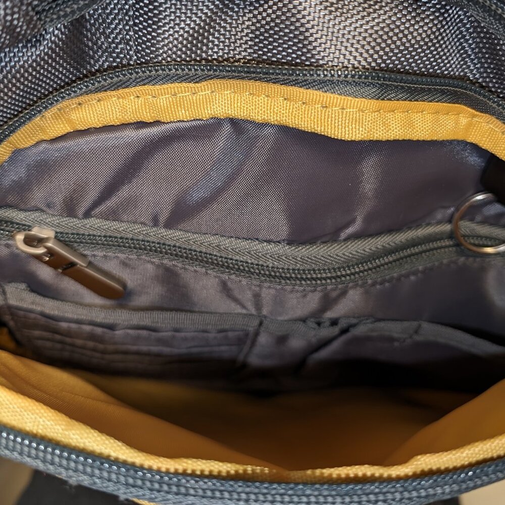 Microsoft Padded Laptop Backpack -Gray Yellow Sil… - image 2